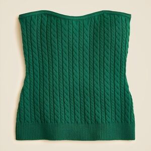 NWT j.Crew Cable-knit tube top in merino wool Size 2X
